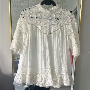 Zimmerman Elegant White Lace Women's Top